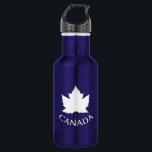 Canada Canada Flag Souvenir Bottle<br><div class="desc">Canada Souvenir Blue Bottles, Canada Coffee Cups, Sport Bottle Canada Souvenir Water Bottles, Mugs & for Men, Women Home & Office Team Canada Canadian Souvenirs Design by Canadian Artist Kim Hunter. See http://www.kimhunter.ca for more Canada Souvenir Mugs Coffee Cups, Travel Mugs & Beer Mugs & for Home & Office Online....</div>