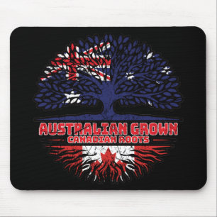 Canada Canadian Australia Australian Tree Roots Mouse Pad