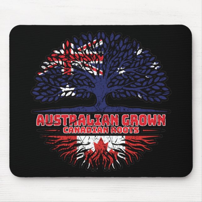Canada Canadian Australia Australian Tree Roots Mouse Pad (Front)