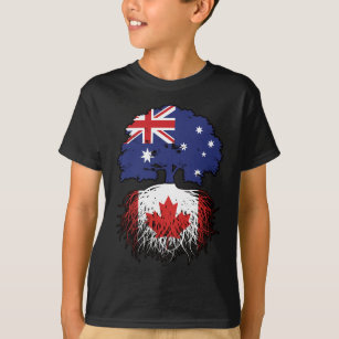 Canada Canadian Australian Australia Tree Roots T-Shirt