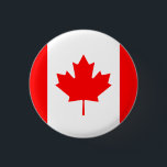 Canada (Canadian) Flag 1 Inch Round Button<br><div class="desc">Customizable World Flag Products - Please feel free to add your own text.</div>