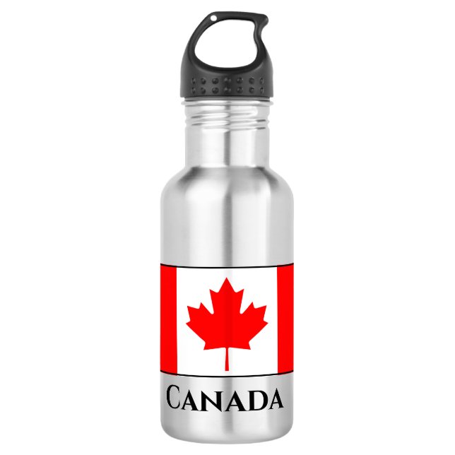 Canada (Canadian) Flag 532 Ml Water Bottle (Front)