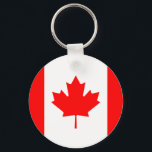 Canada (Canadian) Flag Keychain<br><div class="desc">Customizable World Flag Products - Please feel free to add your own text.</div>