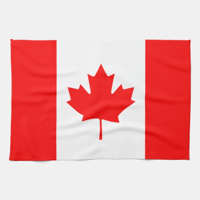 Canada - Canadian Flag Kitchen Towel (Horizontal)
