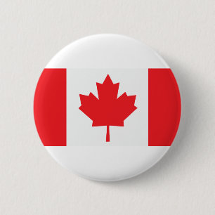 Canada Canadian flag Maple Leaf 2 Inch Round Button