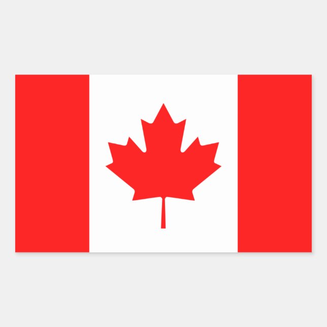 Canada/Canadian Flag Sticker (Front)