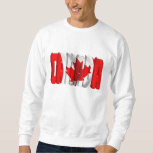 CANADA Canadian Flag Text Sweatshirt