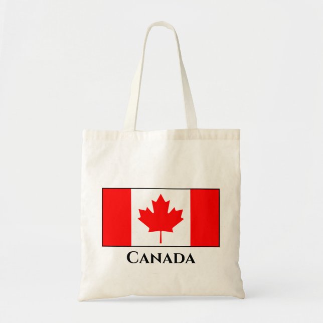 Canada (Canadian) Flag Tote Bag (Front)