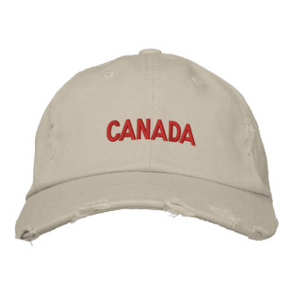 Canada Canadian North American Country Patriotic Embroidered Hat