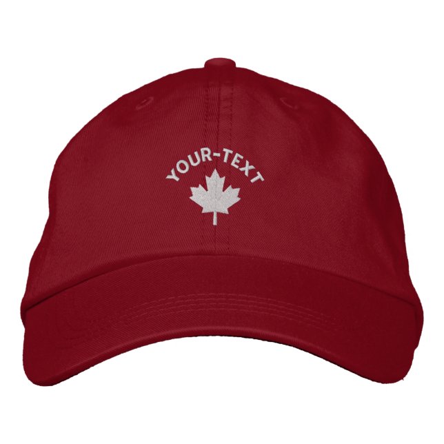 Canada Cap - White Maple Leaf Hat (Front)