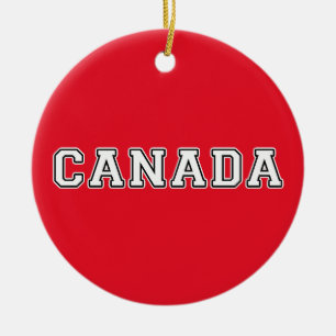 Canada Ceramic Ornament