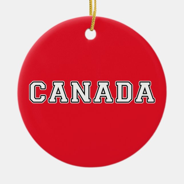 Canada Ceramic Ornament (Front)