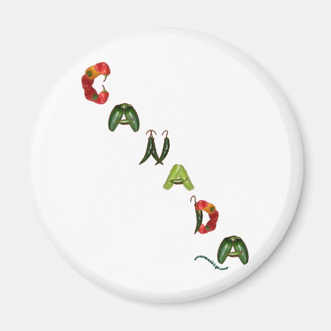 Canada Chili Peppers Magnet (Front)