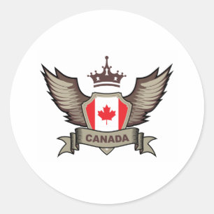 Canada Classic Round Sticker