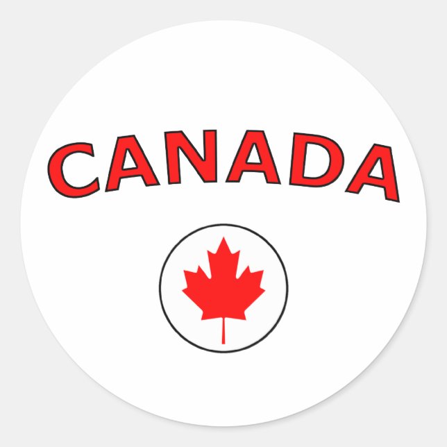 Canada Classic Round Sticker (Front)