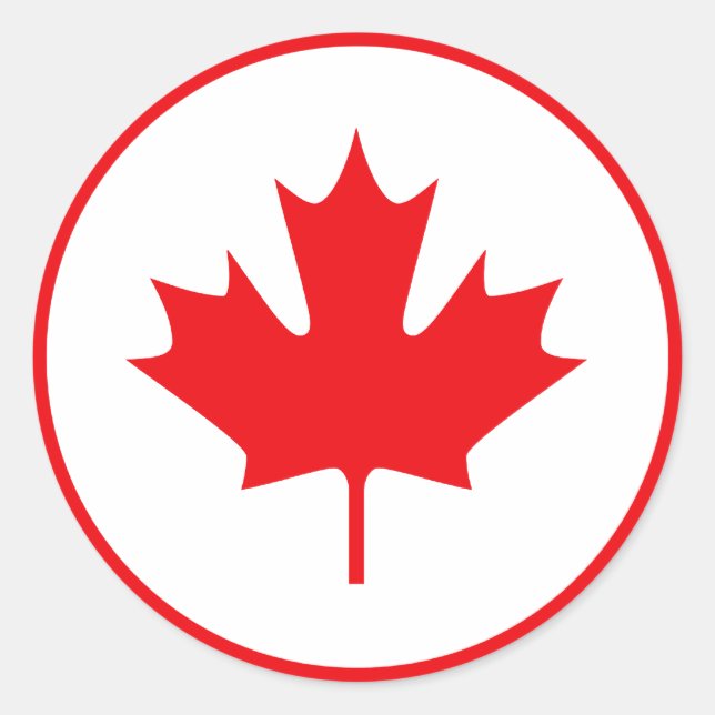 Canada Classic Round Sticker (Front)