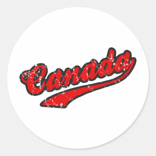 Canada Classic Round Sticker (Front)