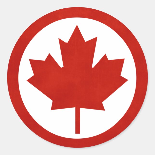 Canada Classic Round Sticker (Front)