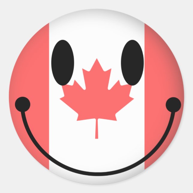 Canada Classic Round Sticker (Front)