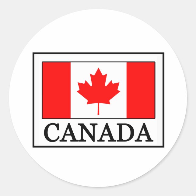 Canada Classic Round Sticker (Front)