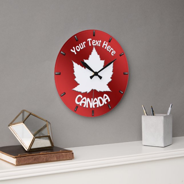 Canada Clock Canada Souvenir Wall Clock Customize  (Office)