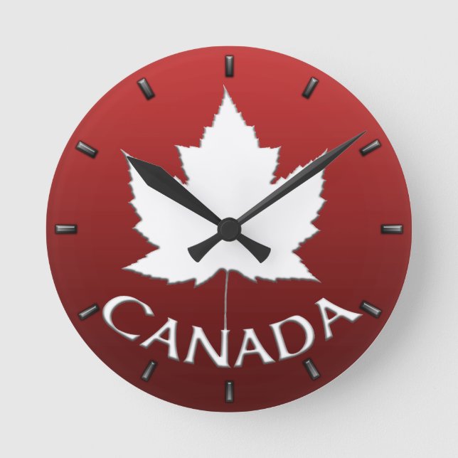 Canada Clock Canada Souvenir Wall Clocks Customize (Front)