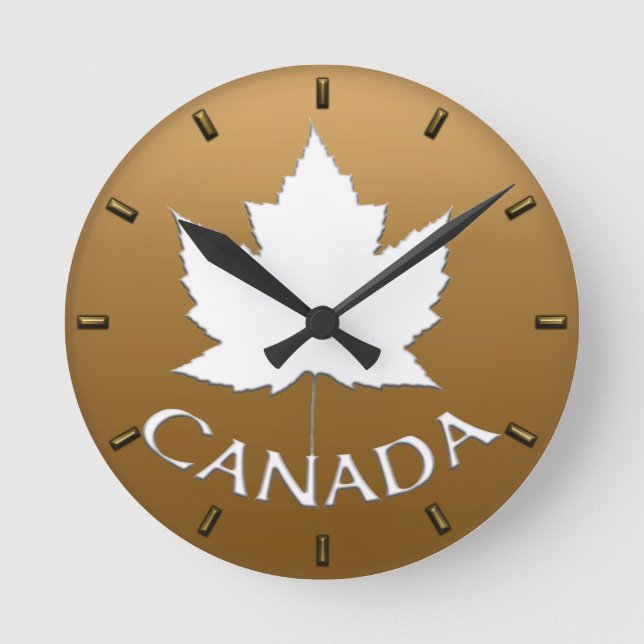 Canada Clock Canada Souvenir Wall Clocks Customize (Front)