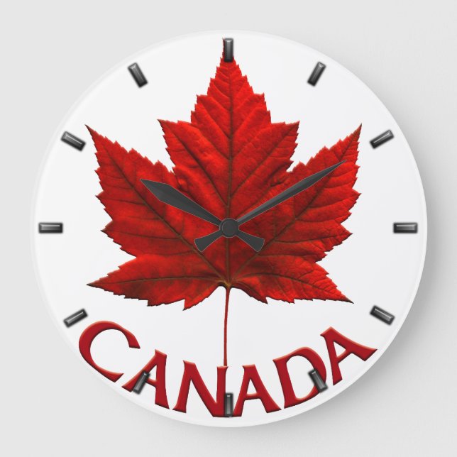 Canada Clock Canada Souvenir Wall Clocks & Gifts (Front)
