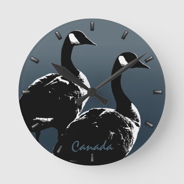 Canada Clock Canadian Goose Souvenir Wall Clock (Front)