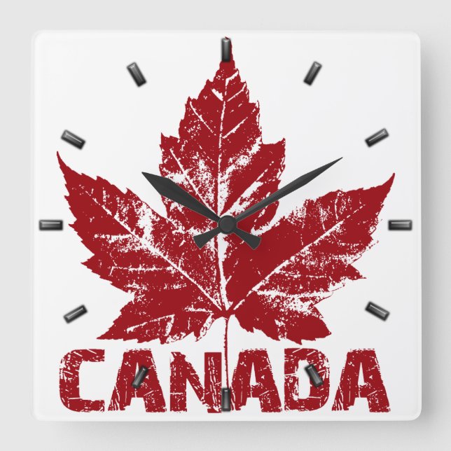 Canada Clock Cool Canada Souvenir Wall Clocks Gift (Front)