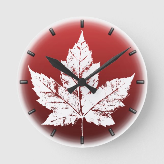 Canada Clock Cool Canada Souvenir Wall Clocks Gift (Front)