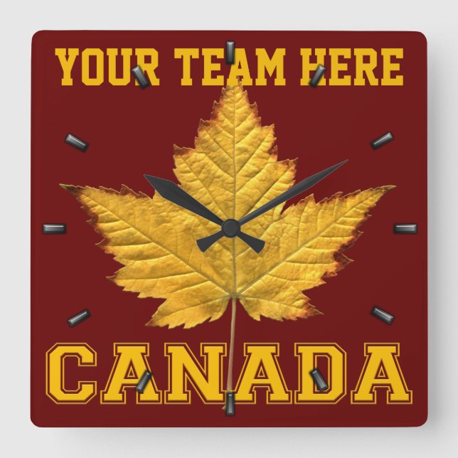 Canada Clock Sports Team Canada Souvenir Clock (Front)