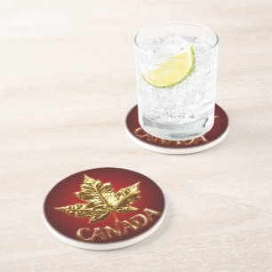 Canada Coaster Souvenir Coaster Gold Canada Gifts
