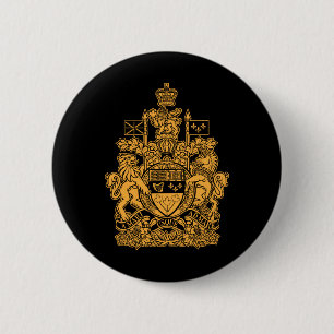 Canada Coat of Arms - Canada Crest 2 Inch Round Button