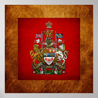 Canada: Coat of Arms Poster