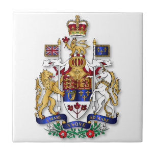 Canada coat of arms tile