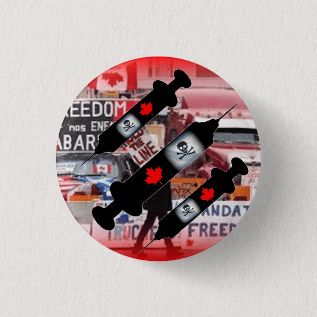 CANADA CONVOY 1 INCH ROUND BUTTON (Front)
