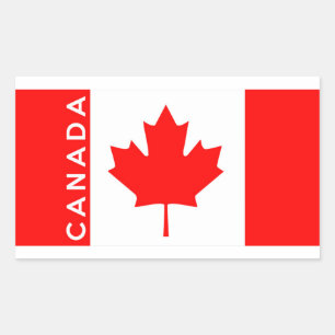 canada country flag symbol name text sticker