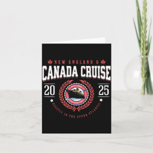 Canada Cruise New England Cruise Vacation Souvenir Card