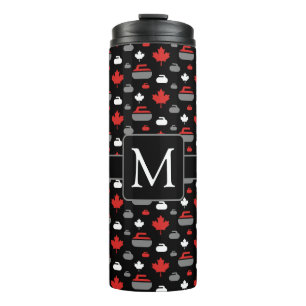 Canada Curling Rocks Thermal Tumbler with Monogram