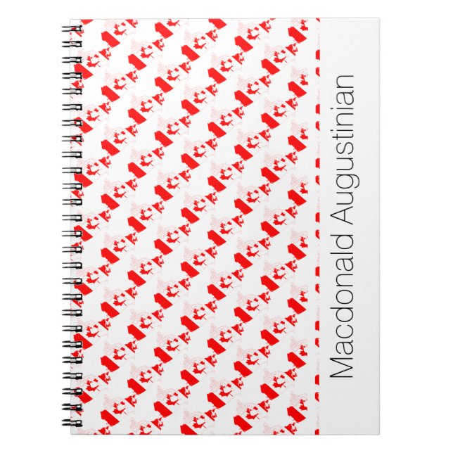 CANADA Custom Ajouter votre nom Journal de Carnet (Devant)