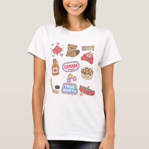 Canada Cute Collage T-Shirt