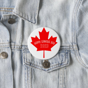 Canada Day 2023 Tshirt 3 Inch Round Button