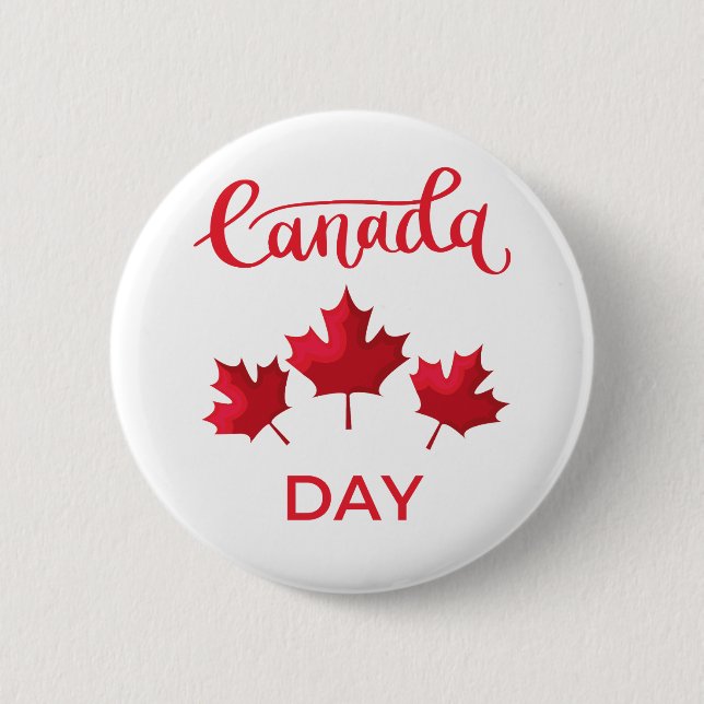 Canada Day 2 Inch Round Button (Front)