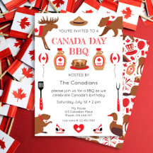 Canada Day BBQ Invitation