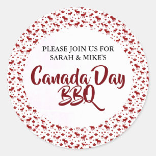 Canada Day BBQ Stickers