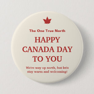 Canada Day Button – True North Maple Pride