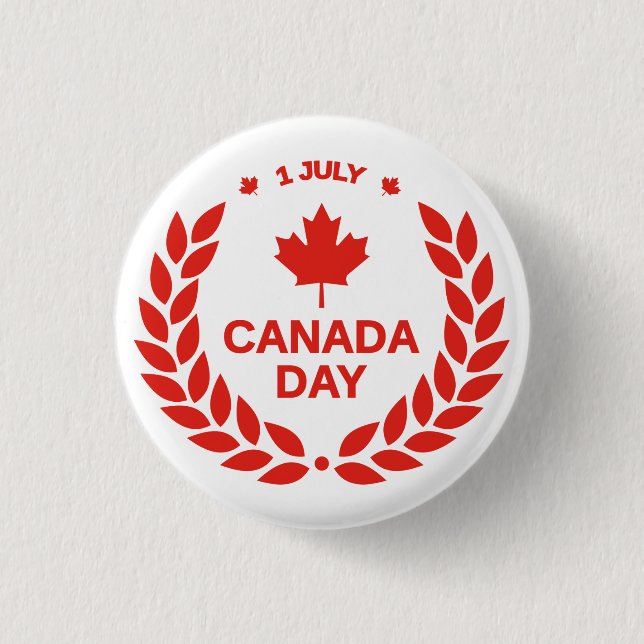 Canada Day Celebration-24658 1 Inch Round Button (Front)