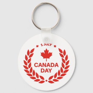 Canada Day Celebration – Canadian July 1st Party Keychain