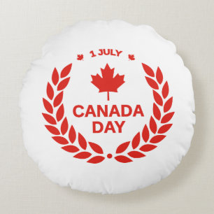 Canada Day Celebration – Canadian July 1st Party Round Pillow